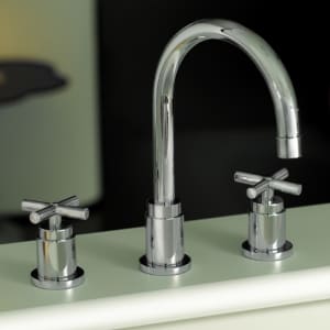 Kronenbach Zeta 2.0 Dreiloch-Waschtischmischer mit Ablaufgarnitur