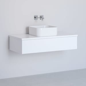 Kronenbach Cube Waschtischkonsole 101 cm mit 1 Auszug und TIP-ON