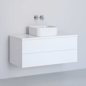 Kronenbach Cube Waschtischkonsole 101 cm mit 2 Auszügen und TIP-ON