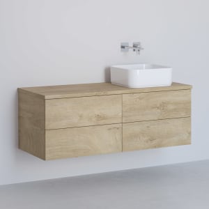 Kronenbach Cube Waschtischkonsole 121 cm mit 4 Auszügen und TIP-ON