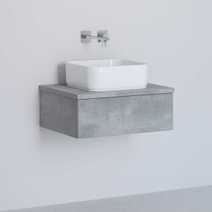 Kronenbach Cube Waschtischkonsole 61 cm mit 1 Auszug und TIP-ON