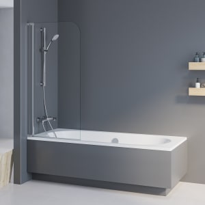 Kronenbach Tube Badewannenaufsatz 1-teilig, 80 x 140 cm, Anschlag links