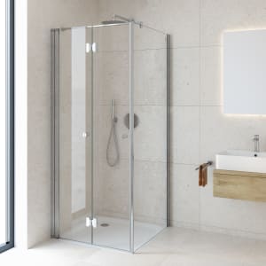 Kronenbach Tube Falttür für Trennwand, 75 x 200 cm, Anschlag links