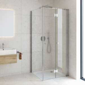 Kronenbach Tube Falttür für Trennwand, 80 x 200 cm, Anschlag rechts