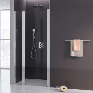 Kronenbach Tube Pendeltür mit Festelement für Nische, 80 x 200 cm, Anschlag links