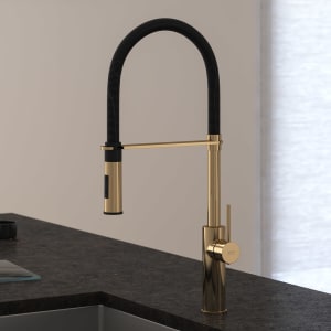 Kronenbach Lima Professional Einhebel Küchenarmatur mit schwenkbarem, flexiblen Auslauf, Handbrause mit 2 Strahlarten