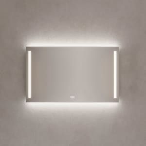 Kronenbach Sun Badspiegel 100 x 60 cm mit LED Seiten- und Hintergrundbeleuchtung