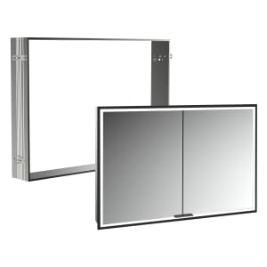 Kronenbach Cube 2.0 Spiegelschrank 100 cm mit Einbaurahmen, 2-türig