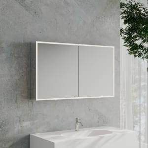 Kronenbach Cube 2.0 Spiegelschrank 120 cm, Aufputz, 2-türig