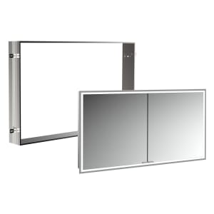 Kronenbach Cube 2.0 Spiegelschrank 120 cm mit Einbaurahmen, 2-türig