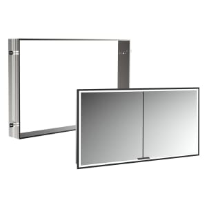 Kronenbach Cube 2.0 Spiegelschrank 120 cm mit Einbaurahmen, 2-türig