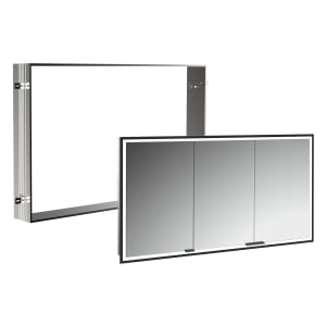 Kronenbach Cube 2.0 Spiegelschrank 120 cm mit Einbaurahmen, 3-türig