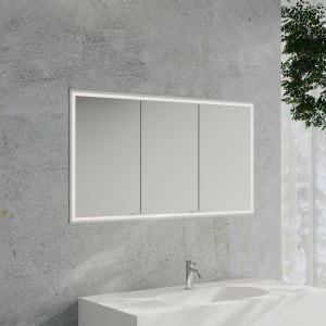 Kronenbach Cube 2.0 Spiegelschrank 130 cm, Unterputz, 3-türig