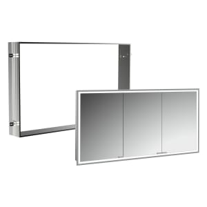 Kronenbach Cube 2.0 Spiegelschrank 130 cm mit Einbaurahmen, 3-türig