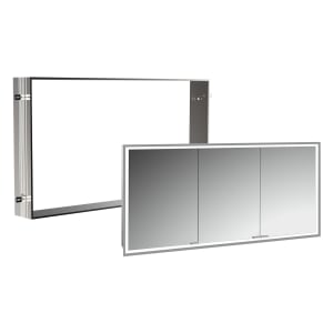 Kronenbach Cube 2.0 Spiegelschrank 140 cm mit Einbaurahmen, 3-türig