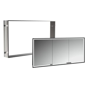 Kronenbach Cube 2.0 Spiegelschrank 140 cm mit Einbaurahmen, 3-türig