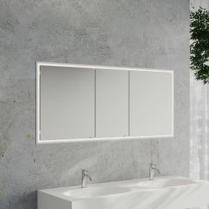 Kronenbach Cube 2.0 Spiegelschrank 160 cm, Unterputz, 3-türig