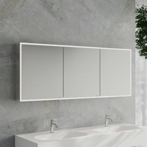 Kronenbach Cube 2.0 Spiegelschrank 180 cm, Aufputz, 3-türig