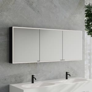 Kronenbach Cube 2.0 Spiegelschrank 180 cm, Aufputz, 3-türig