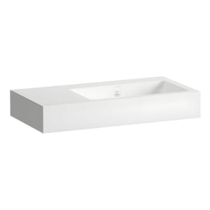 LAUFEN CLASSICS Waschtisch 80 x 40,5 cm, Becken rechts, mit Überlauf