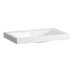 LAUFEN CLASSICS Waschtisch-Schale 80 x 50 cm, mit Armaturenbank, mit 1 Hahnloch und Überlauf