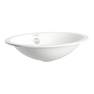 LAUFEN FORM Einbau-Waschtisch ø 42,5 cm, mit Überlauf, Einbau von unten