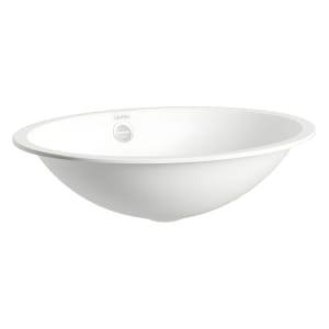 LAUFEN FORM Einbau-Waschtisch ø 52,5 cm, mit Überlauf, Einbau von unten