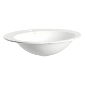 LAUFEN FORM Einbau-Waschtisch ø 60 cm, 1 Hahnloch, Einbau von oben