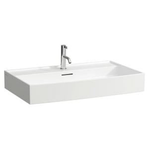 LAUFEN Kartell Waschtisch 80 x 46 cm, mit 1 Hahnloch, mit Überlauf