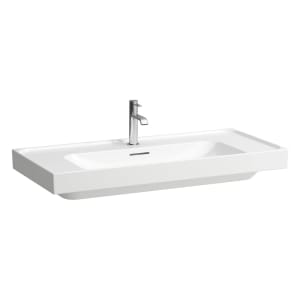 LAUFEN MEDA Waschtisch 100 x 46 cm, mit 3 Hahnlöcher mit Überlauf