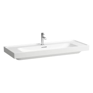 LAUFEN MEDA Waschtisch 120 x 46 cm, mit 3 Hahnlöcher und Überlauf