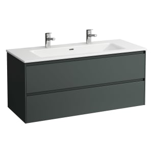 LAUFEN PRO Set LANI Waschtisch mit Überlauf und 2 Hahnlöchern inkl. Waschtischunterbau 120 cm