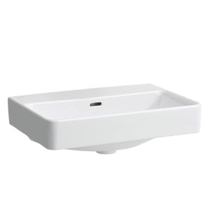 LAUFEN PRO S Compact Waschtisch 55 cm, ohne Hahnloch, mit Überlauf