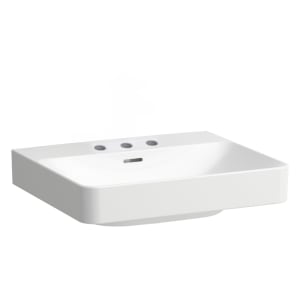 LAUFEN PRO X Waschtisch 55 cm, mit 3 Hahnlöchern und Überlauf
