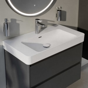 LAUFEN PRO X Waschtisch 85 cm, mit 1 Hahnloch und Überlauf