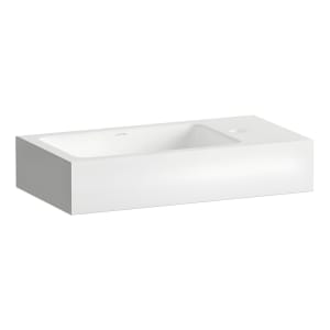 LAUFEN XPLORE.S Waschtisch 50 x 26,8 cm, 1 Hahnloch, Becken links