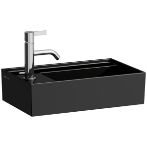 LAUFEN Kartell Handwaschbecken 46 x 28 cm mit 1 Hahnloch, Armaturenbank links