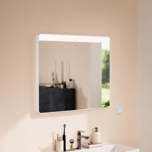 hansgrohe Xarita Lite Q Spiegel mit horizontaler LED-Beleuchtung 800/30 für Wandschalter