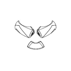 HSK Exklusiv Ersatz-Wasserleistenendkappen Set