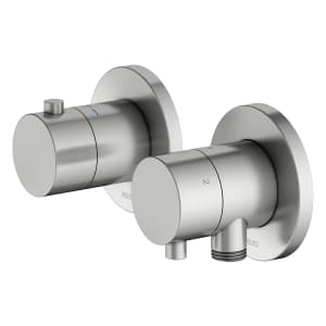 Keuco EDITION 400 Thermostatarmatur Set für 3 Verbraucher, mit Schlauchanschluss und Brausehalter