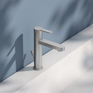 Keuco IXMO Flat Einhebel-Waschtischmischer 130, mit Zugstangen-Ablaufgarnitur