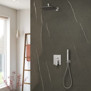 Kronenbach Quara 3.0 Duschsystem Unterputz, Einhebelmischer mit Umsteller, eckig