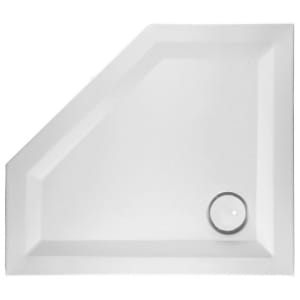 Mauersberger Fünfeck-Duschwanneneinheit kompakt Circi 100 x 90 superflach rechts