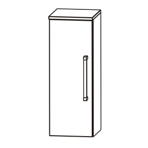 Puris b • bright Highboard 30 x 30 x 82,8 cm mit 1 Tür, Anschlag links