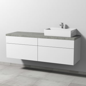 Sanipa 2morrow Badmöbel-Set 160,4 cm mit Keramik-Waschtisch Memento 2.0 rechts