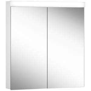 Schneider LOW plus LED Spiegelschrank LOP 70/2/LED 69,5 x 74,7 cm, 4000 K, Doppelsteckdose links und rechts, CH