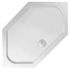 Mauersberger Sechseck-Duschwanne Cissus 90 x 90 flach