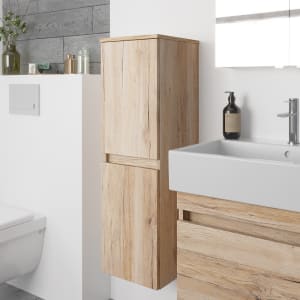 Lodge Seitenschrank 100 cm mit 2 Türen, Anschlag links