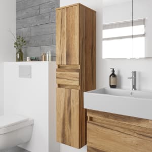 Lodge Seitenschrank 140 cm mit 2 Türen und 1 Auszug, Anschlag links