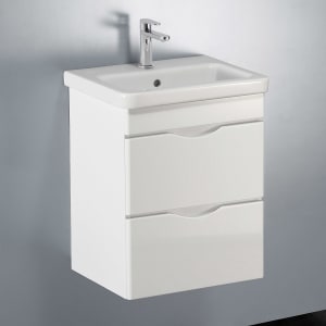 Home Waschtisch mit Unterschrank 50 cm, 2 Auszüge